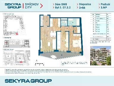 Prodej bytu 3+kk 84 m²