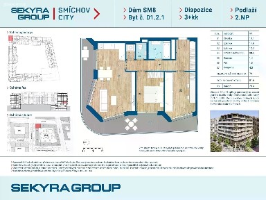 Prodej bytu 3+kk 84 m²