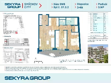 Prodej bytu 3+kk 84 m²