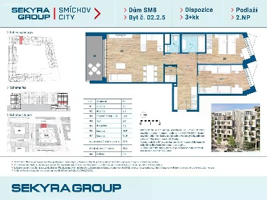 Prodej bytu 3+kk 76 m²