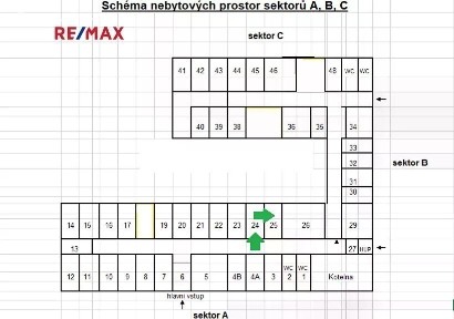 Pronájem kanceláře 35 m² Bieblova, Hradec Králové - Slezské Předměstí