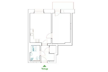Prodej bytu 2+kk 43 m² Bavorovská, Vodňany