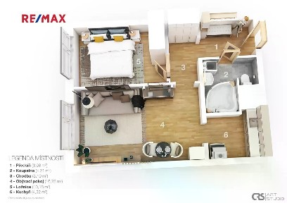 Prodej bytu 2+kk 42 m² Mendelova, Praha - Háje