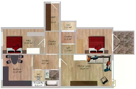 Prodej bytu 3+1 78 m² Bryksova, Praha - Černý Most