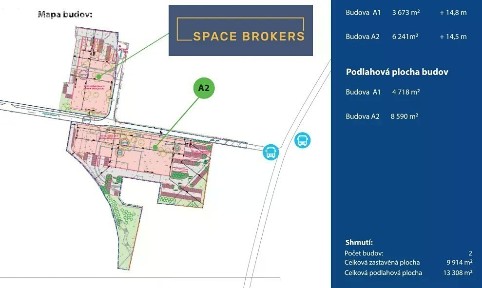 Pronájem skladového prostoru 13308 m² Praha - Běchovice