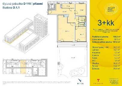 Prodej bytu 3+kk 93 m² Brno - Brno-Maloměřice a Obřany