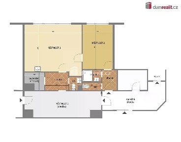 Pronájem bytu 3+kk 88 m² Kojetická, Neratovice