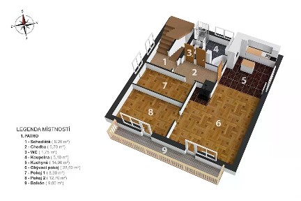Prodej bytu 3+1 101 m² U Lípy, Nové Město nad Metují