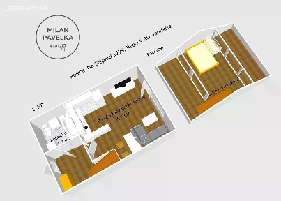 Prodej rodinného domu 67 m², pozemek 70 m² Na Štěpnici, Rosice