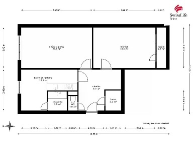 Pronájem bytu 2+1 64 m² Prokopa Holého, Trutnov - Horní Předměstí