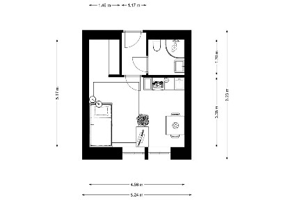 Prodej bytu 1+kk 24 m² Staropramenná, Praha - Smíchov