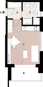 Prodej bytu 1+kk 29 m² Poděbradská, Praha - Vysočany