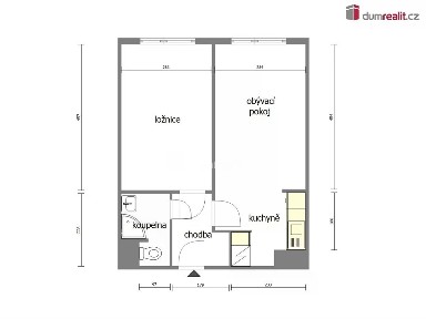 Pronájem bytu 2+kk 39 m² Kojetická, Neratovice