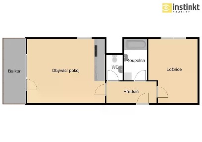 Pronájem bytu 2+kk 59 m² Vrbenská, České Budějovice - České Budějovice 4