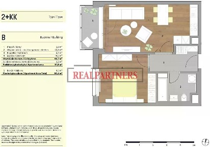 Prodej bytu 2+kk 52 m² Za invalidovnou, Praha - Karlín