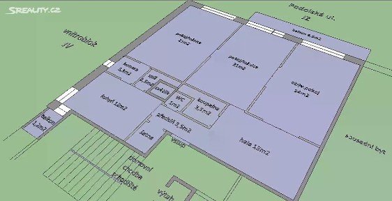 Pronájem bytu 3+1 115 m² Podolská, Praha