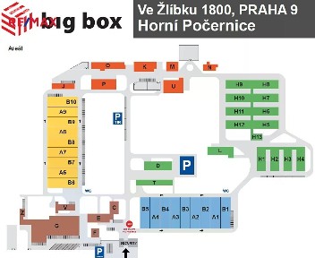 Pronájem skladového prostoru 14 m² Ve žlíbku, Praha - Horní Počernice