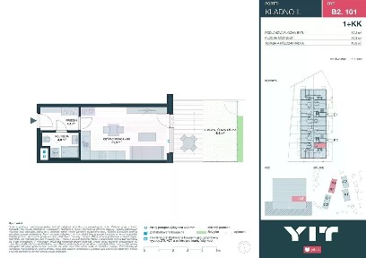 Prodej bytu 1+kk 30 m² Ke Stadionu, Kladno