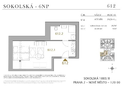 Praha, Praha 2, Nové Město, Sokolská, 8