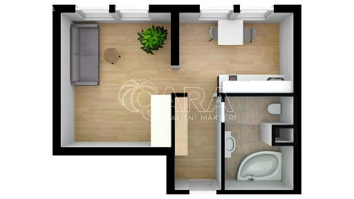 Pronájem bytu 1+1 32 m² Peroutkova, Praha - Jinonice