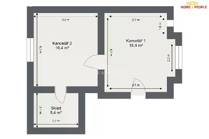 Pronájem komerční nemovitosti 40 m² Na rolích, Praha - Michle