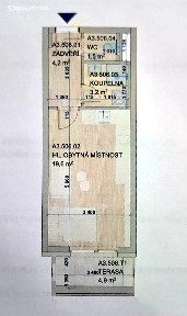 Pronájem bytu 1+kk 29 m² Komárovská, Brno - Komárov