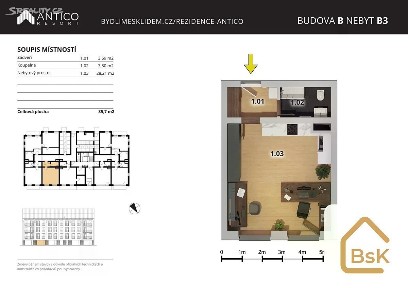 Prodej bytu 1+kk 36 m² Zborovská, Český Brod