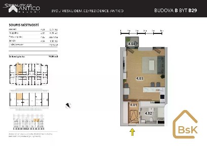 Prodej bytu 2+kk 45 m² Zborovská, Český Brod