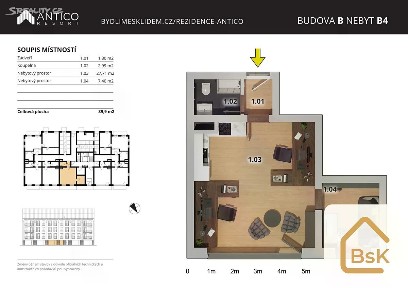 Prodej bytu 2+kk 40 m² Zborovská, Český Brod