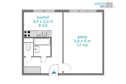 Prodej bytu 1+1 36 m² Svornosti, Ostrava - Zábřeh
