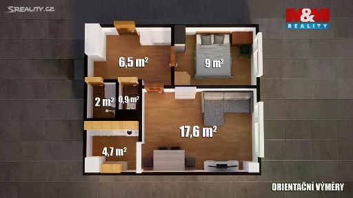 Prodej bytu 2+kk 40 m² Francouzská, Kladno - Kročehlavy