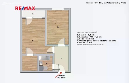 Prodej bytu 1+1 42 m² Podjavorinské, Praha - Chodov