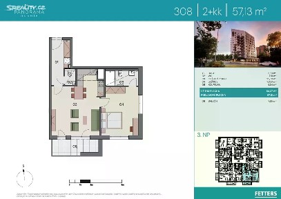 Prodej bytu 2+kk 57 m² Údolní, Praha - Braník