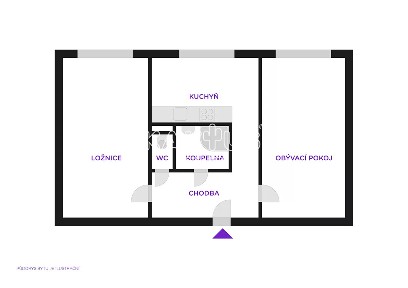Pronájem bytu 2+1 55 m² Patrice Lumumby, Ostrava - Zábřeh