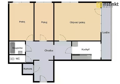 Pronájem bytu 3+1 90 m² Neapolská, Praha - Horní Měcholupy