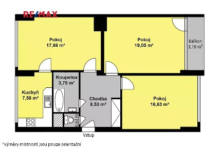 Prodej bytu 3+1 72 m² Dělnická, Kolín - Kolín II