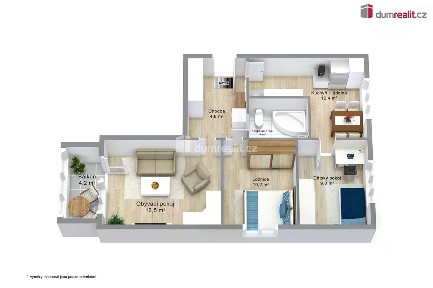 Prodej bytu 3+1 60 m² Gagarinova, Karlovy Vary - Drahovice
