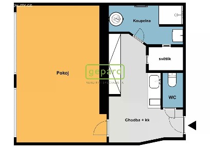 Pronájem bytu 1+kk 45 m² Za poštou, Praha - Strašnice