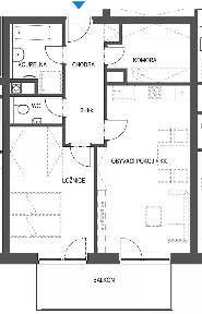 Pronájem bytu 2+kk 64 m² Rubínová, Plzeň - Újezd