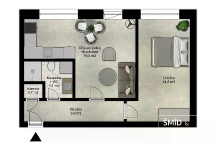 Pronájem bytu 2+kk 50 m² Štefánikova, Kutná Hora - Hlouška