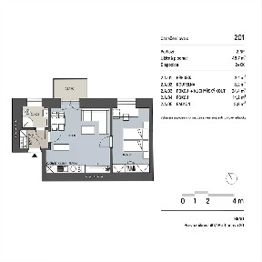 Pronájem bytu 2+kk 45 m² Mathonova, Brno - Černá Pole