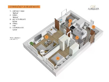 Pronájem bytu 3+kk 51 m² Na křivině, Praha - Michle