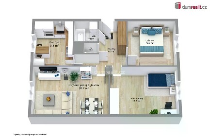 Prodej bytu 3+1 75 m² Lidická, Ostrov