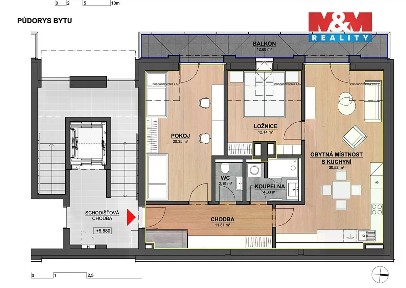 Prodej bytu 3+kk 86 m² Za Humny, Modřice