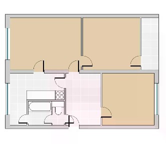 Prodej bytu 3+1 61 m² Baarova, Plzeň - Jižní Předměstí
