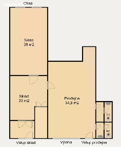 Pronájem obchodního prostoru 134 m² Hájecká, Brno - Černovice