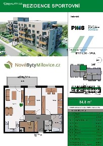 Prodej bytu 3+kk 86 m² Milovice - Mladá