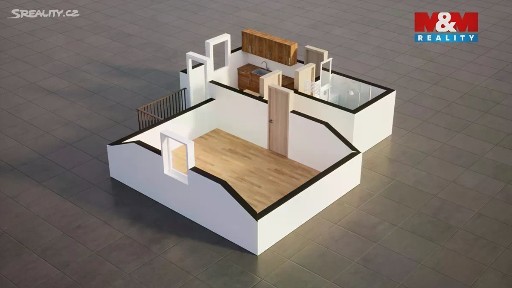 Pronájem bytu 1+kk 30 m² Plazy