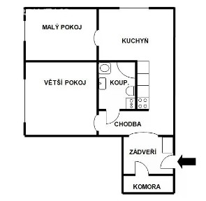 Prodej bytu 2+1 47 m² Pionýrská, Olomouc - Nová Ulice