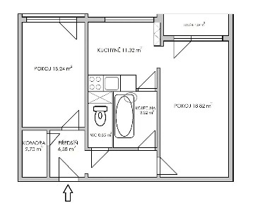 Prodej bytu 2+1 59 m² Taussigova, Praha - Kobylisy
